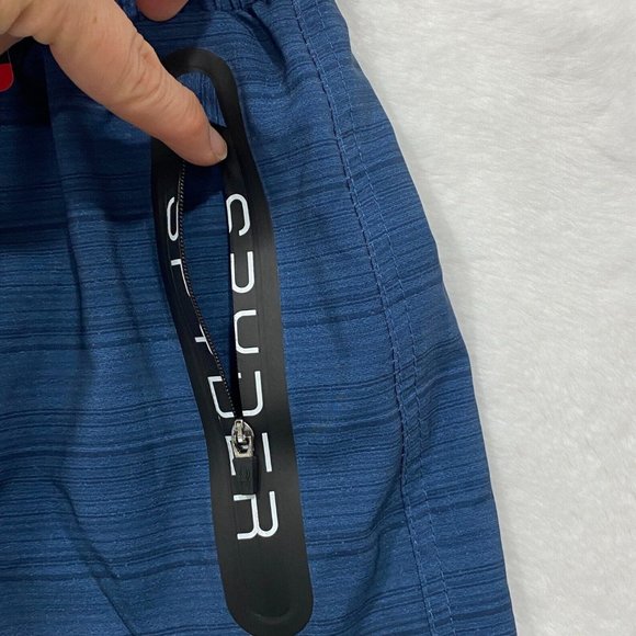 SPYDER Blue Green Swim Shorts Mens Size XL Quick Dry UPF 30+ Boxer Line… - Picture 5 of 10